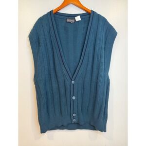 Sweater Graphix Grandpa Mens Sweater Vest XL Dark Academia Grunge Y2K Knit